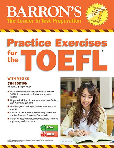 Beispielbild fr Practice Exercises for the TOEFL with MP3 CD (Barrons Test Prep) zum Verkauf von KuleliBooks