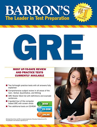 9781438075488: Barron's GRE with CD-ROM