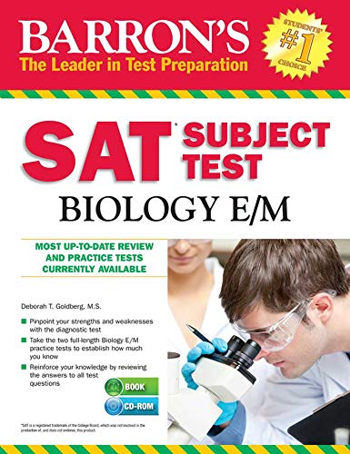 9781438075600: Barron's SAT Subject Test Biology E/M with CD-ROM