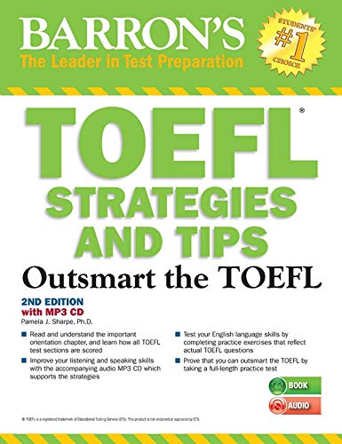 Stock image for TOEFL Strategies and Tips with MP3 CDs : Outsmart the TOEFL IBT for sale by Better World Books: West