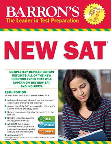 Imagen de archivo de Barron's NEW SAT with CD-ROM, 28th Edition a la venta por HPB Inc.