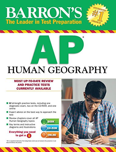 Stock image for Barron's AP Human Geography with CD-ROM, 6th Edition (Barron's AP Human Geography (W/CD)) for sale by HPB-Diamond