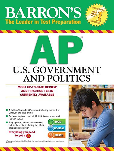 9781438076065: Barron's AP U.S. Government and Politics With CD-ROM