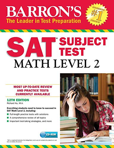 Stock image for Barron's SAT Subject Test: Math Level 2 with CD-ROM, 12th Edition for sale by SecondSale