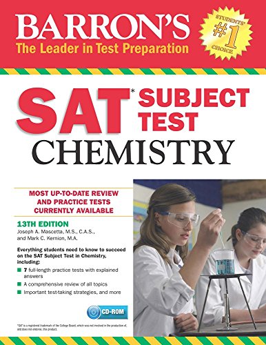 Beispielbild fr Barron's SAT Subject Test: Chemistry with CD-ROM zum Verkauf von Better World Books