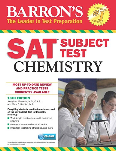 Stock image for Barron&#39;s SAT Subject Test: Chemistry with CD-ROM, 13th Edition for sale by Wrigley Books