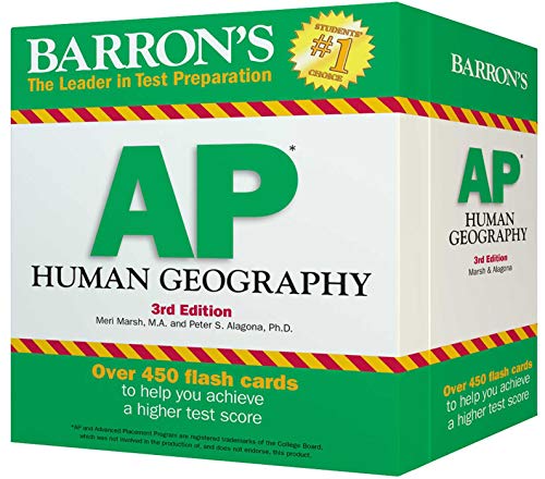 Stock image for Barron's AP Human Geography Flash Cards, 3rd Edition for sale by Half Price Books Inc.