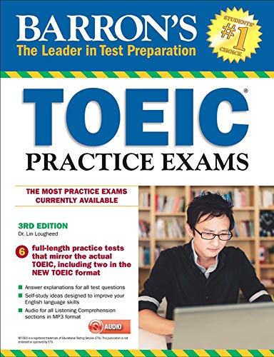 Imagen de archivo de Barron's TOEIC Practice Exams with MP3 CD a la venta por Better World Books