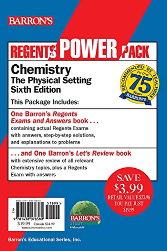 9781438078380: Regents Chemistry Power Pack: Let's Review Chemistry + Regents Exams and Answers: Chemistry (Barron's Regents NY)