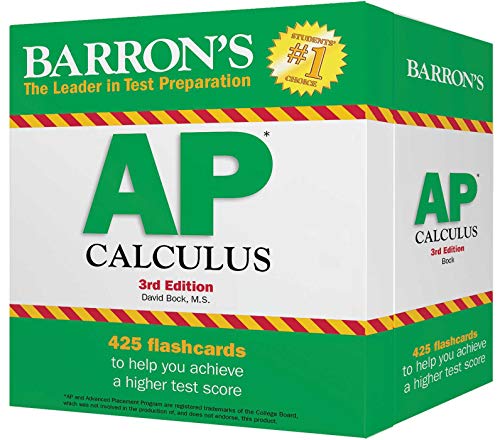 Beispielbild fr AP Calculus Flash Cards (Barron's Test Prep) zum Verkauf von HPB-Red
