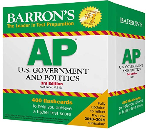 Stock image for AP U.S. Government and Politics Flash Cards (Barron's Test Prep) for sale by HPB-Ruby