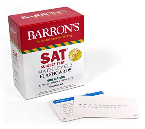 Stock image for SAT Subject Test Math Level 2 Flashcards (Barron's Test Prep) for sale by Books Unplugged