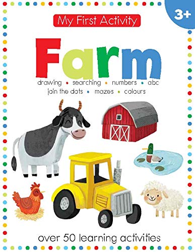 Stock image for My First Activity: Farm: A Book of Learning Activities for Kids With 50+ Puzzles (My First Activity Books) for sale by Books-FYI, Inc.
