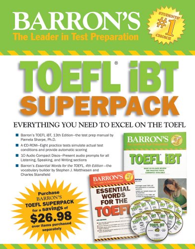 9781438093055: Barron's Toefl i Superpack