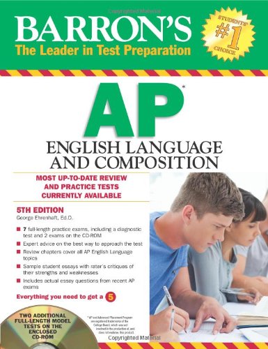 Stock image for Barron's AP English Language and Composition with CD-ROM for sale by More Than Words