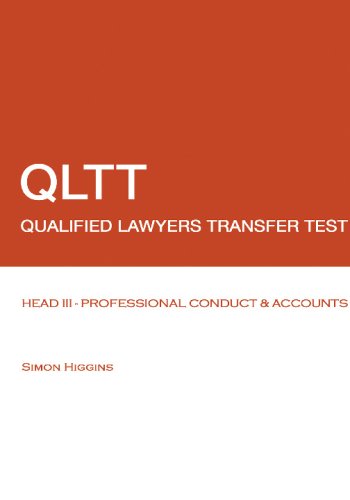 9781438236193: QLTT: Head III - Professional Conduct And Accounts: Qualified Lawyers Transfer Test