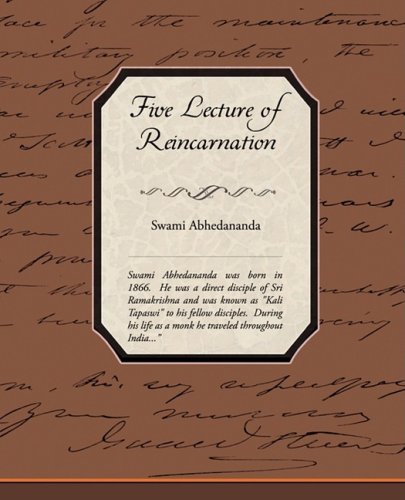 Five Lectures of Reincarnation (9781438511313) by Abhedananda, Swami