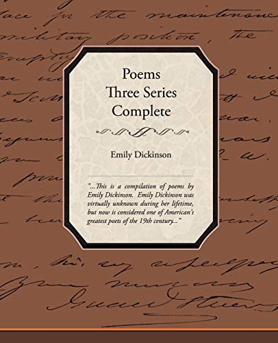 Poems Three Series Complete (9781438527109) by Dickinson, Emily