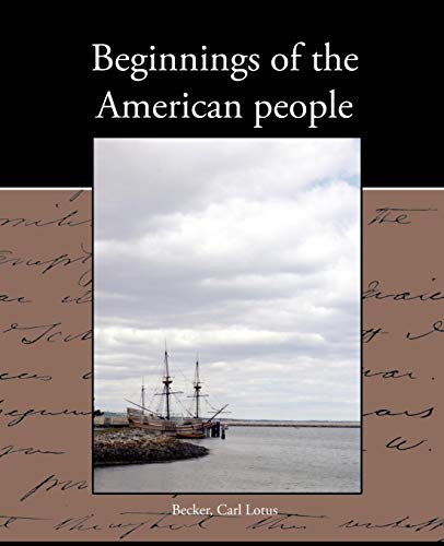 Stock image for Beginnings of the American people for sale by Lucky's Textbooks