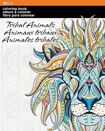 Imagen de archivo de Trends International Adult Coloring Book, Tribal Animals Designs a la venta por Half Price Books Inc.