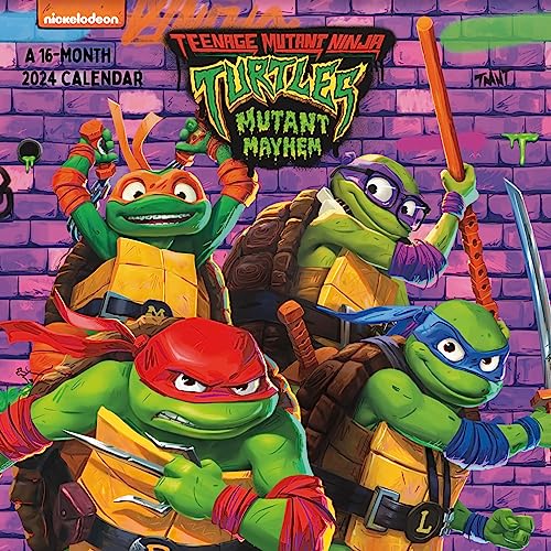 2024 Nickelodeon Teenage Mutant Ninja Turtles: Mutant Mayhem Wall Calendar