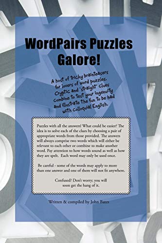 Beispielbild fr WordPairs Puzzles Galore zum Verkauf von Bahamut Media