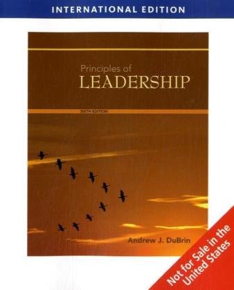 9781439035856: Leadership, International Edition