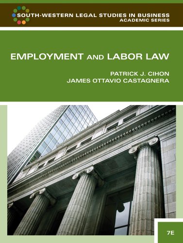 Beispielbild fr Employment & Labor Law zum Verkauf von ThriftBooks-Dallas