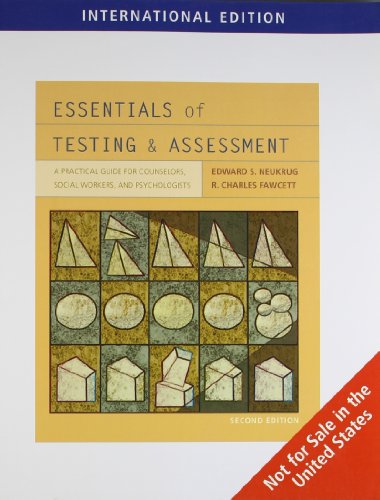 Stock image for ESSENTIALS OF TESTING AND ASSESSMENT, INTERNATIONAL EDITION, 2ND EDITION for sale by Basi6 International