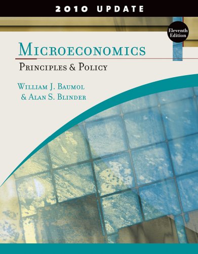Imagen de archivo de Microeconomics: Principles and Policy, Update 2010 Edition (Available Titles CourseMate) a la venta por Irish Booksellers