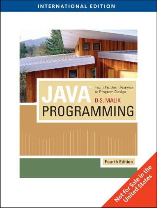 Beispielbild fr Java Programming : From Problem Analysis to Program Design zum Verkauf von Better World Books Ltd