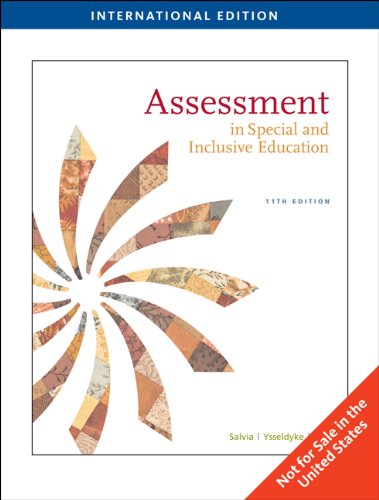 9781439041444: Assessment: In Special and Inclusive Education