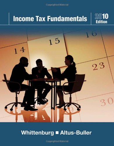 Beispielbild fr Income Tax Fundamentals 2010 (with TaxCut Tax CD-ROM) zum Verkauf von Better World Books