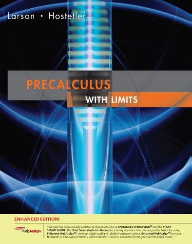 Stock image for Precalculus with Limits: Enhanced Edition (Available 2010 Titles Enhanced Web Assign) for sale by HPB-Red