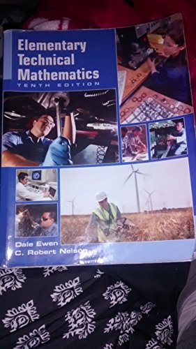 Imagen de archivo de Elementary Technical Mathematics, 10th Edition a la venta por HPB-Red