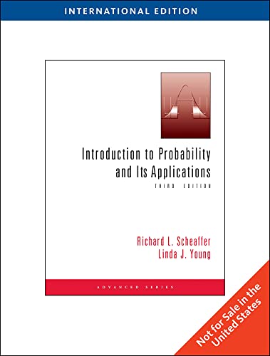 Imagen de archivo de Introduction to Probability and Its Applications, International Edition a la venta por Mispah books