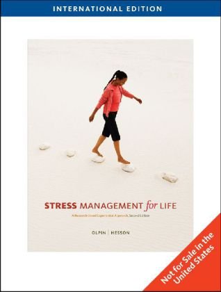 9781439048214: Stress Management for Life with Premium Web Site: A Research-based Experiential Approach