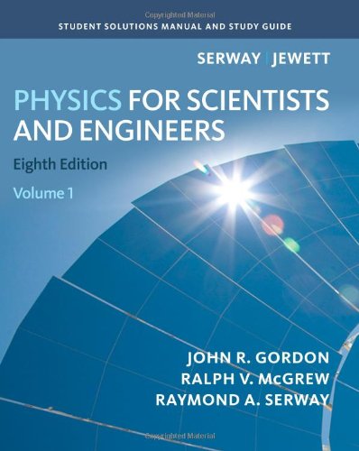 9781439048542: Physics for Scientists and Engineers, Volume 1: Student Solutions Manual