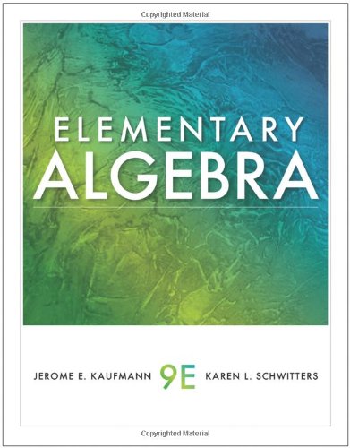 Beispielbild fr Elementary Algebra (Available 2011 Titles Enhanced Web Assign) zum Verkauf von Wonder Book