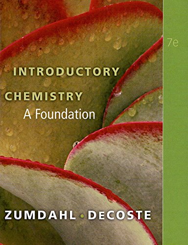 Imagen de archivo de Introductory Chemistry: A Foundation (Available Titles OWL) a la venta por Reliant Bookstore