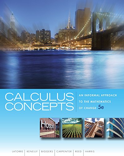 9781439049570: Calculus Concepts: An Informal Approach to the Mathematics of Change