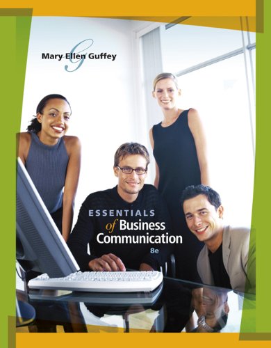 Bundle: Essentials of Business Communication (with www.meguffey.com Printed Access Card), 8th + WebTutor(TM) on Blackboard Printed Access Card (9781439054574) by Guffey, Mary Ellen