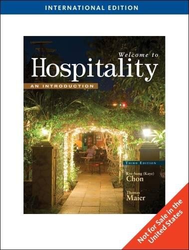 Imagen de archivo de Welcome To Hospitality An Introduction 3Ed (Ie) (Pb 2010) a la venta por Basi6 International