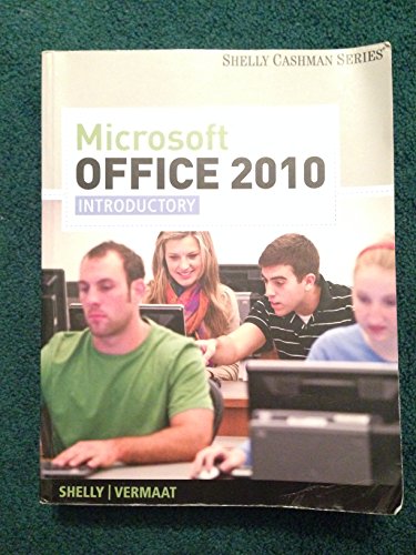 Imagen de archivo de Microsoft Office 2010: Introductory (Available Titles Skills Assessment Manager (SAM) - Office 2010) a la venta por SecondSale