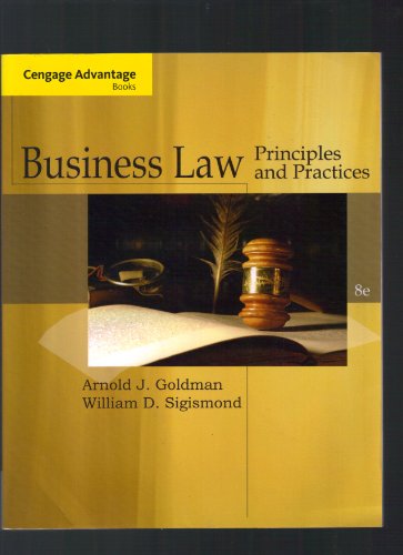 Stock image for Business Law: Principles and Practices for sale by ZBK Books