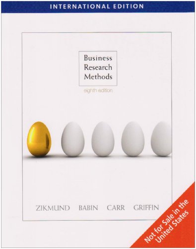 Imagen de archivo de Business Research Methods International a la venta por ThriftBooks-Dallas