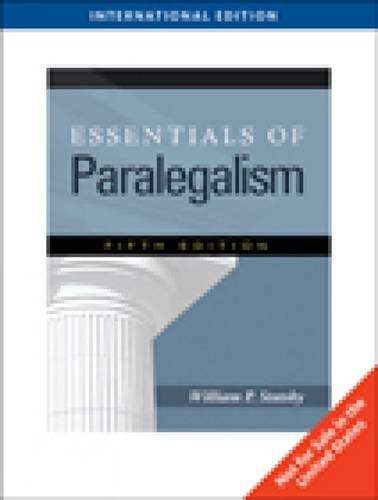 9781439080740: Essentials of Paralegalism