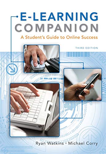 Stock image for E-Learning Companion: A Student's Guide to Online Success (Available Titles CourseMate) for sale by SecondSale