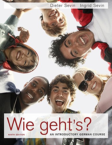 Stock image for Student Activity Manual for Sevin/Sevin's Wie geht's? for sale by HPB-Red