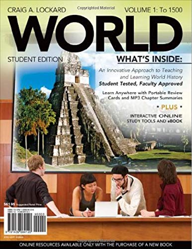Stock image for WORLD, Volume 1 (with Review Cards and History CourseMate with eBook, Wadsworth World History Resource Center 2-Semester Printed Access Card) (Available Titles CourseMate) for sale by HPB-Red